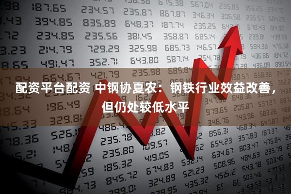 配资平台配资 中钢协夏农：钢铁行业效益改善，但仍处较低水平