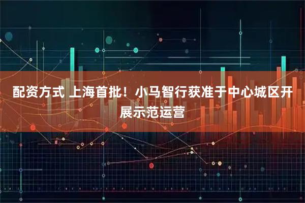 配资方式 上海首批！小马智行获准于中心城区开展示范运营